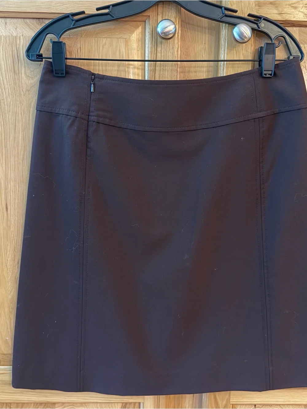 Tory Burch Brown Logo-Accent Skirt Size 8 New